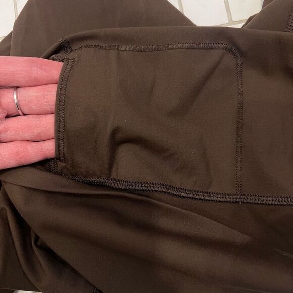 Everlane | Regular Brown Performance Leggings Recycle Nylon Medium Sustainable - Picture 6 of 10